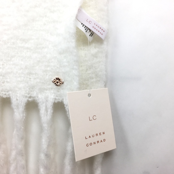 Lauren Conrad Blush Fringe Scarf - Picture 4 of 8